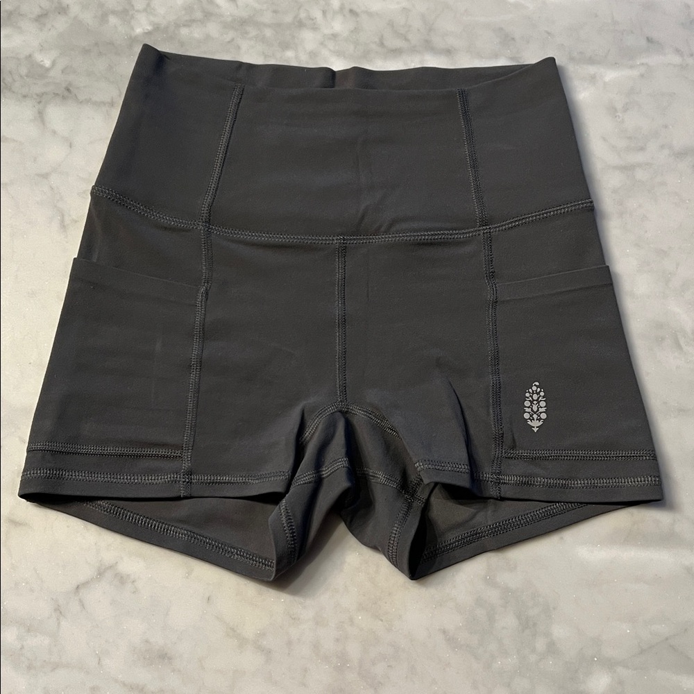Free people FP movement never better run bike shorts. pockets. Grey xs